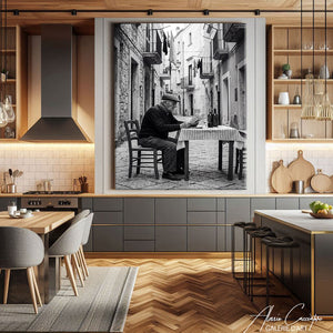 TABLEAU CUSINE NOIR ET BLANC