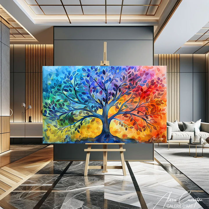 tableau arbre de vie couleur