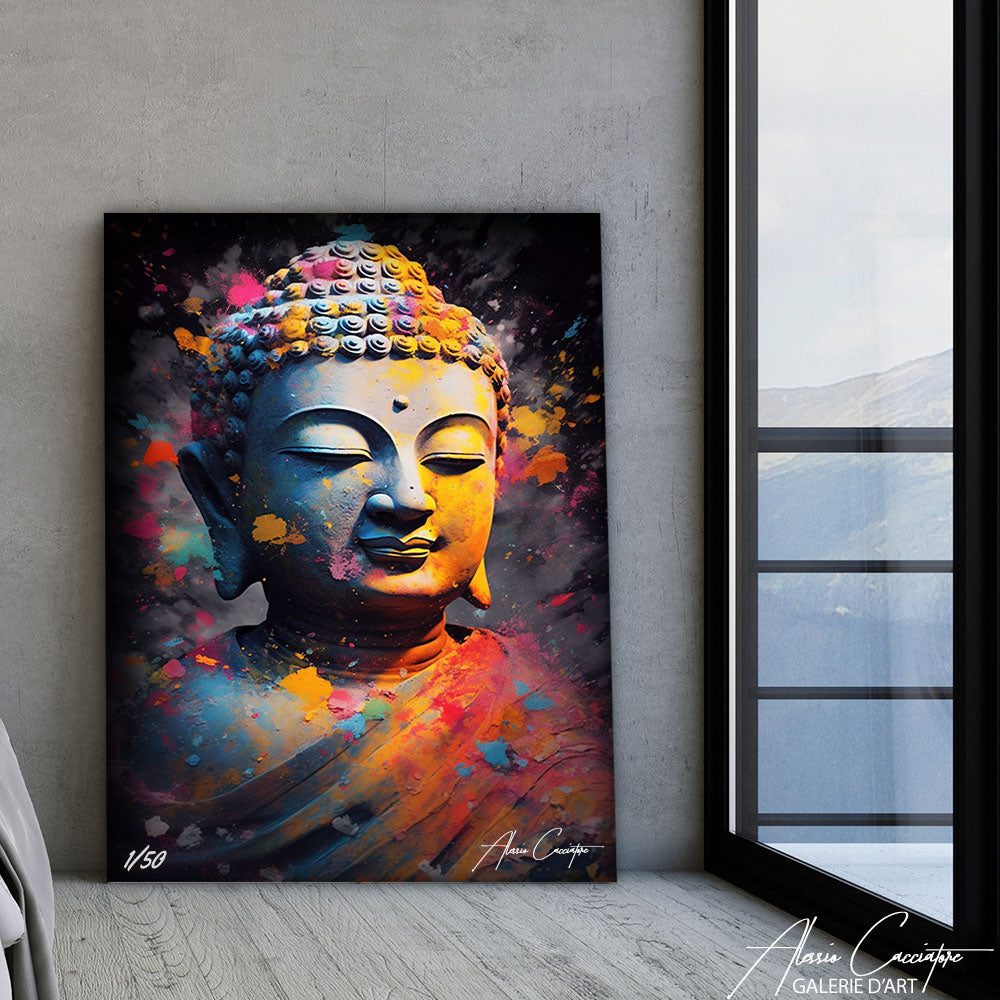tableau bouddha moderne