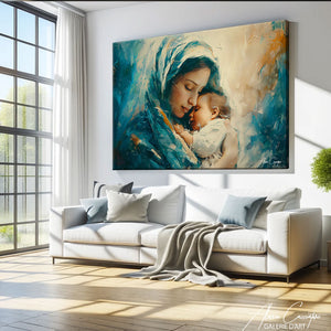 peinture jésus marie