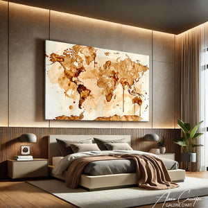 Tableau Mappemonde Couleur
