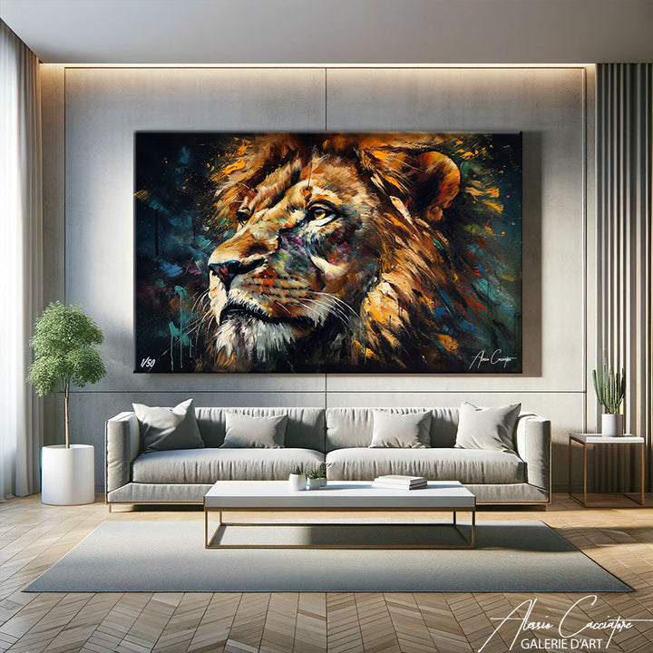 Tableau Lion Portrait 