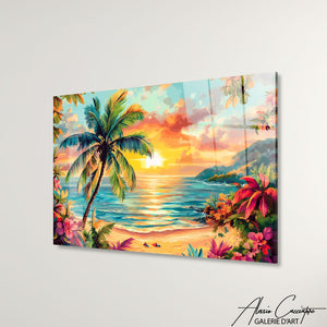 Cadre Paysage Tropical