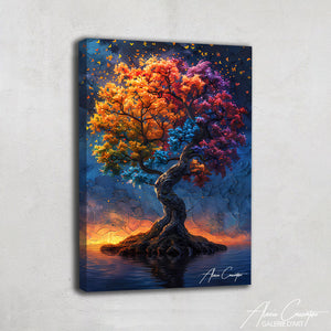 tableau arbre de vie magique