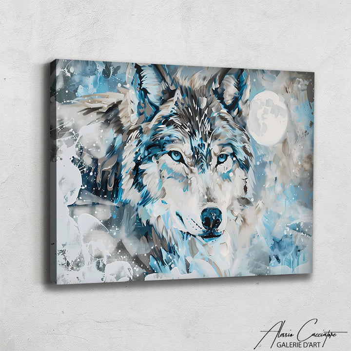 TABLEAU LOUP BLANC