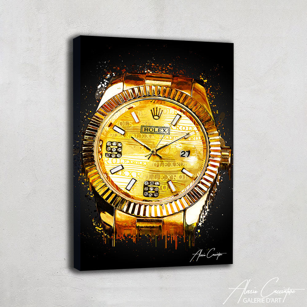 TABLEAU ROLEX AQUARELLE
