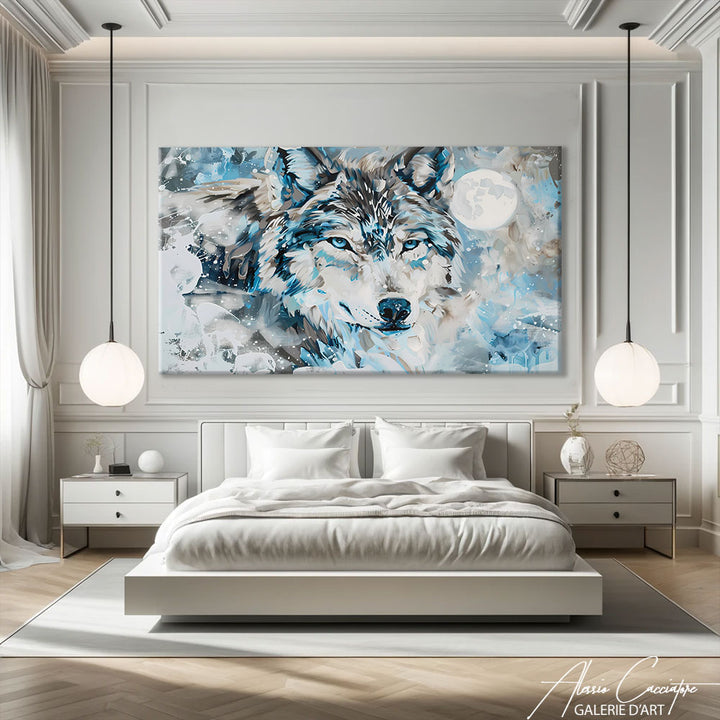 TABLEAU LOUP BLANC