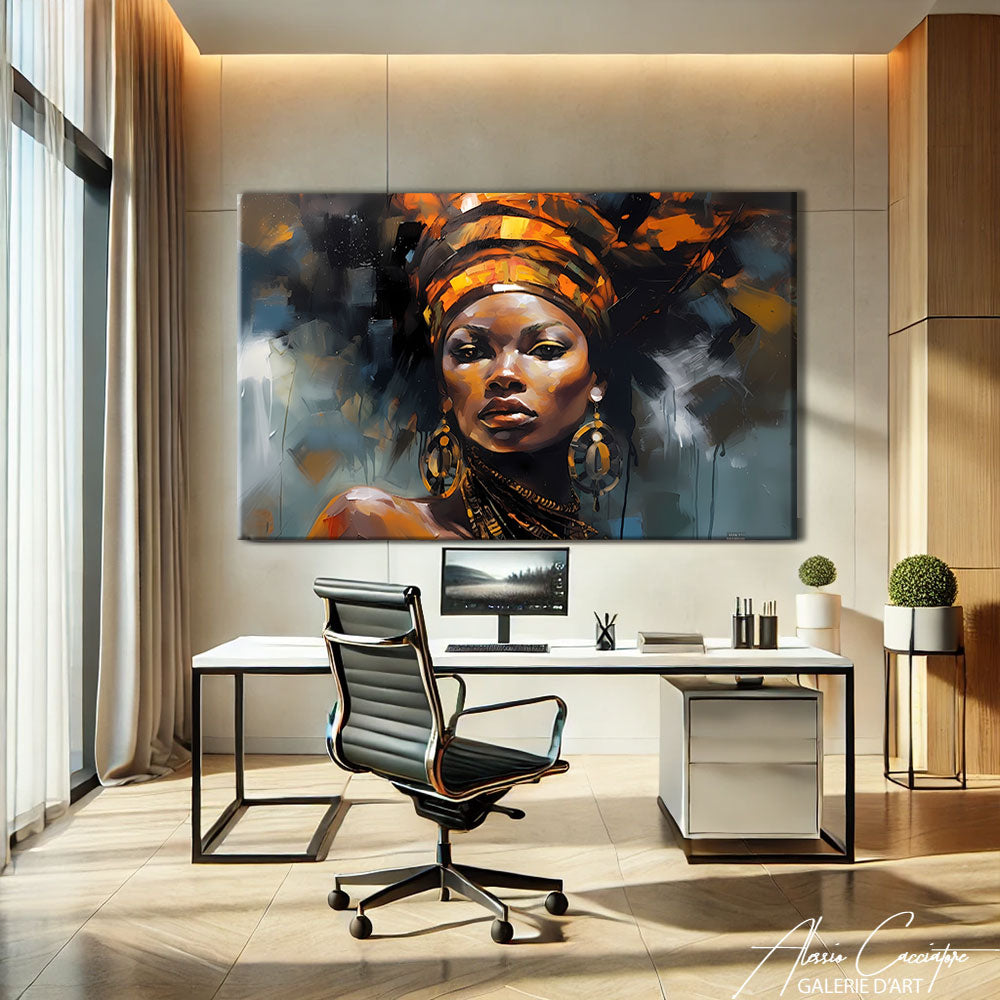 tableau femme africaine