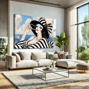 Toile Art Déco Vintage
