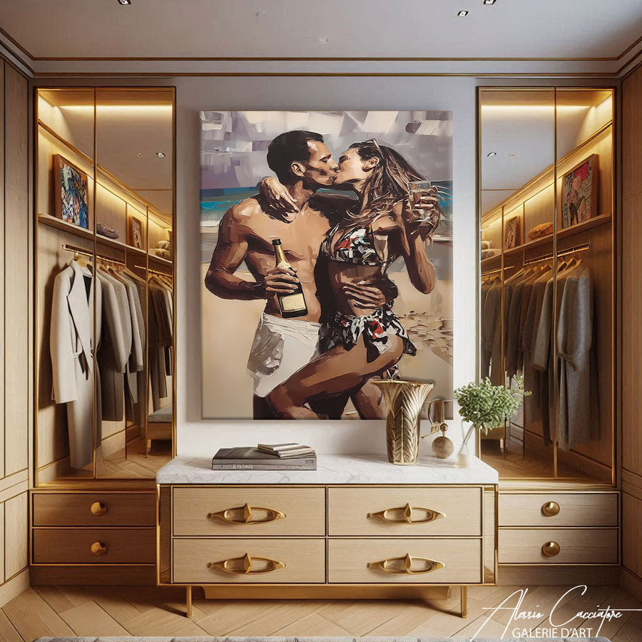 TABLEAU DEUX AMOUREUX AlessioCacciatore – mise en situation