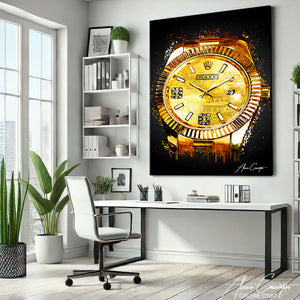 TABLEAU MONTRE DORÉ
