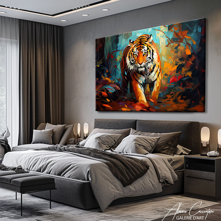 tableau tigre moderne