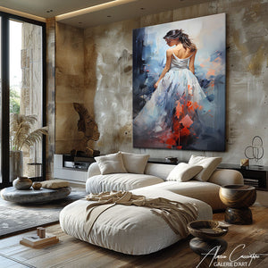 Peinture de Femme de Dos