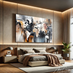 Tableau Mappemonde Moderne
