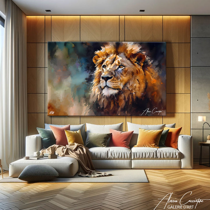 Peinture Lion Moderne