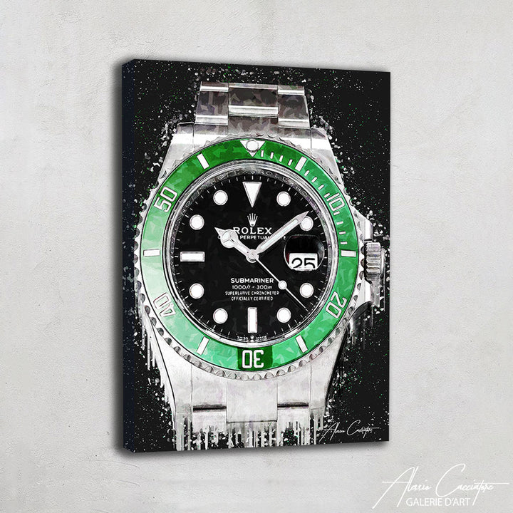 TABLEAU ROLEX VERT
