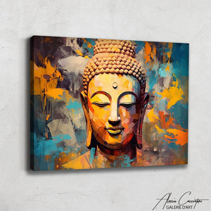 tableau bouddha doré