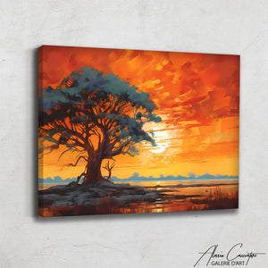 Peinture Arbre Africain 