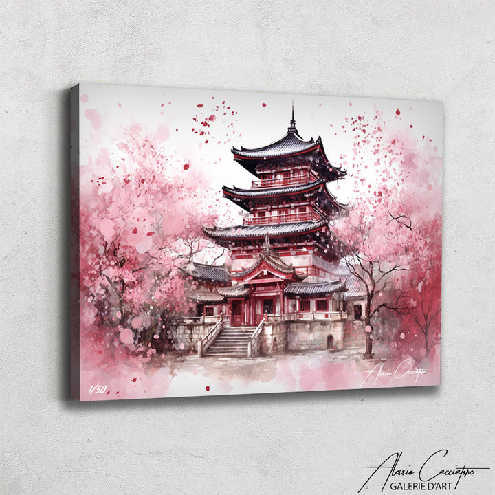 peinture temple japonais