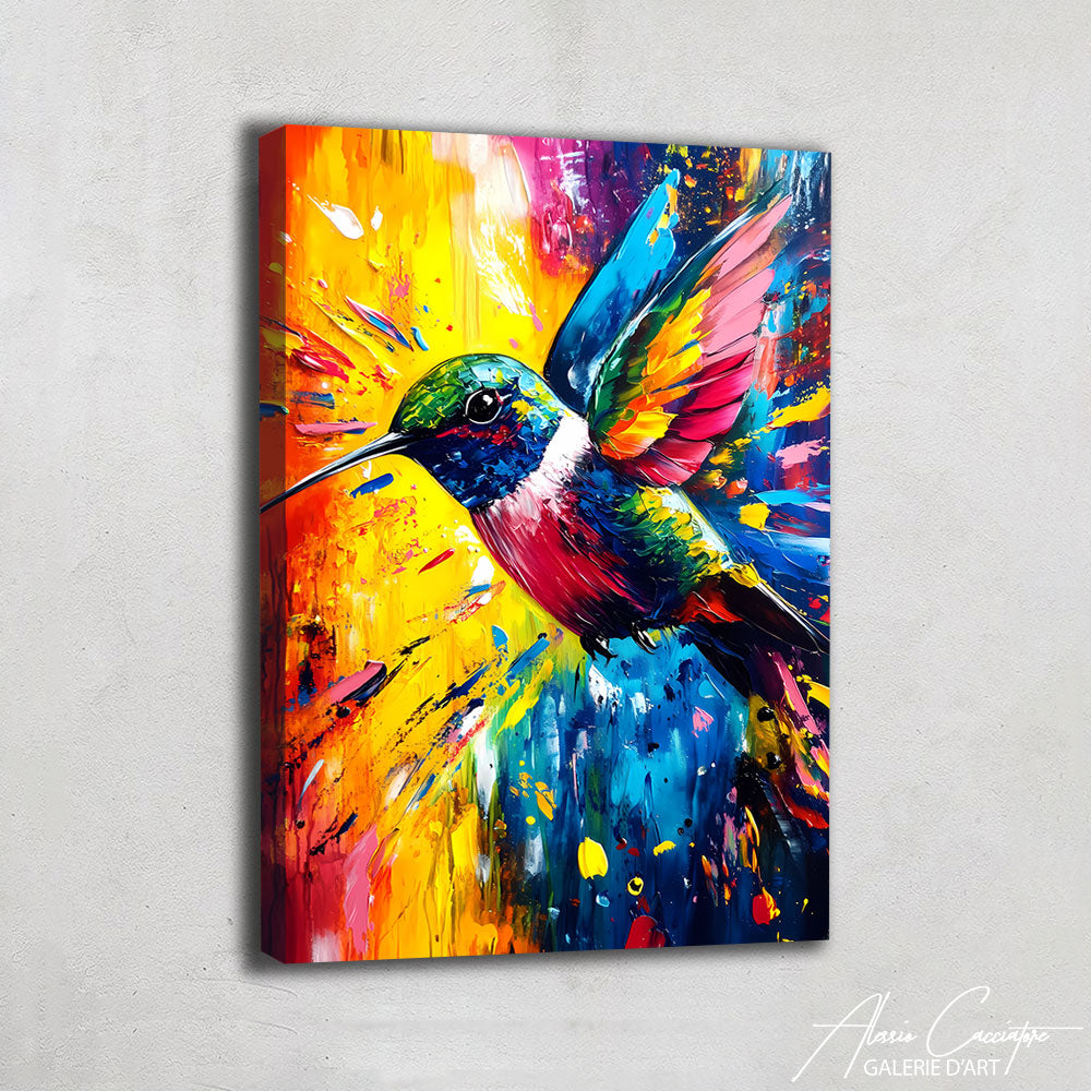Peinture Oiseau Colibri