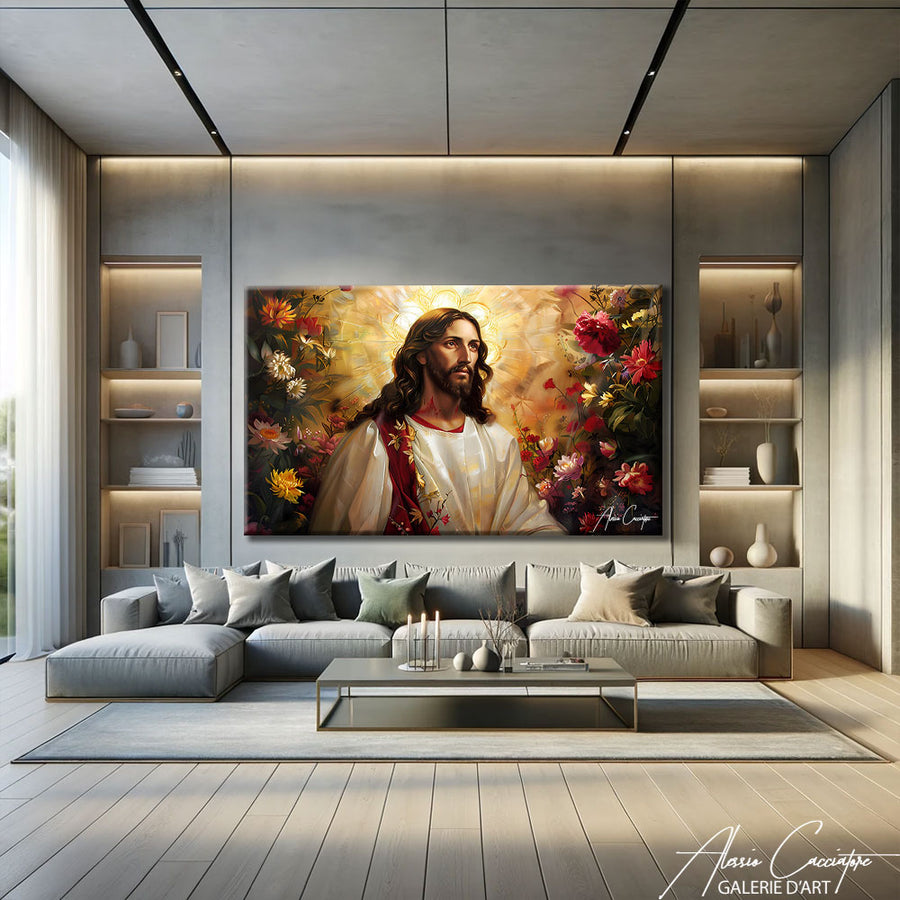 Toile Jésus Christ – mise en situation