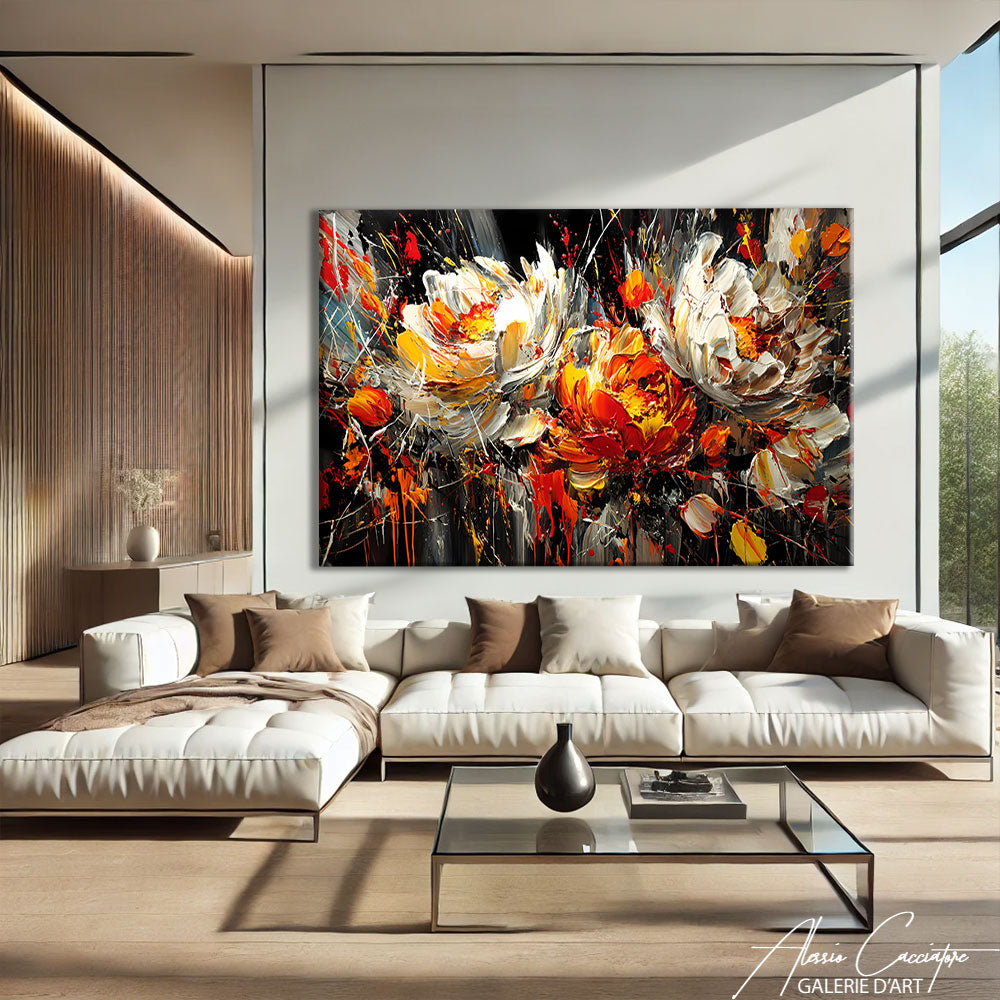 Tableau Fleur Contemporain
