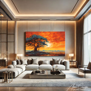 tableau arbre africain