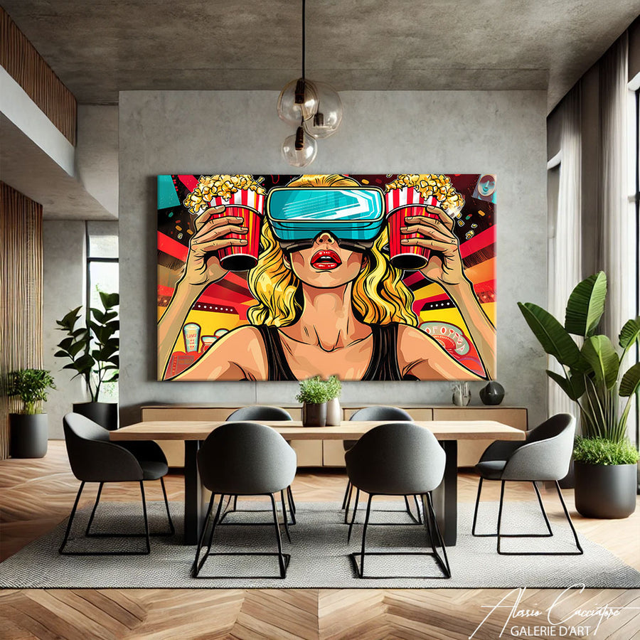 Tableau Mural Salon
 – mise en situation