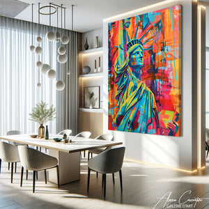 tableau peinture moderne new york