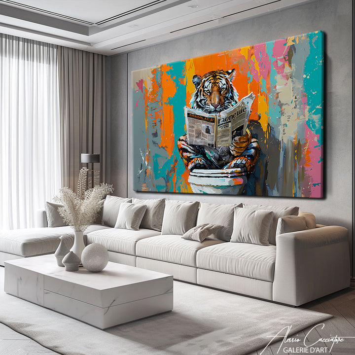 tableau tigre art