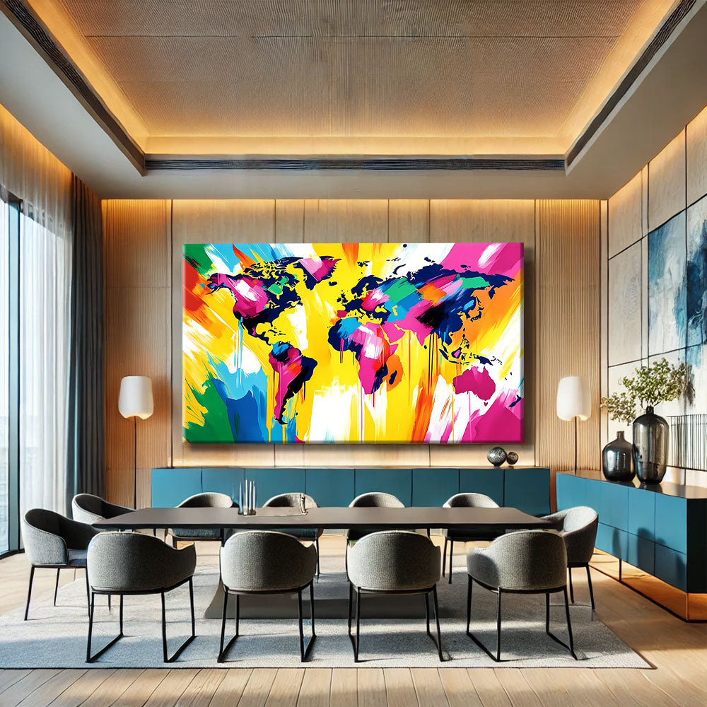 Tableau Mappemonde XXL
