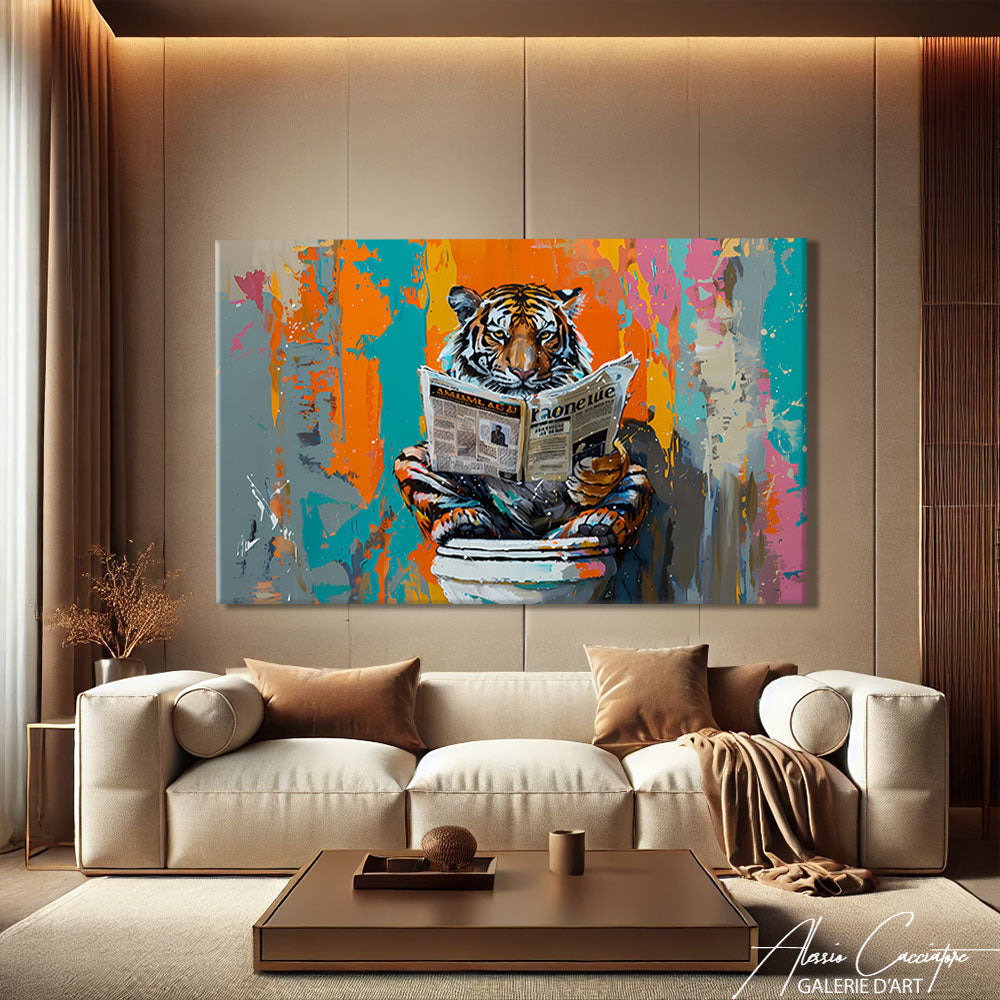 TABLEAU TIGRE CONTEMPORAIN

