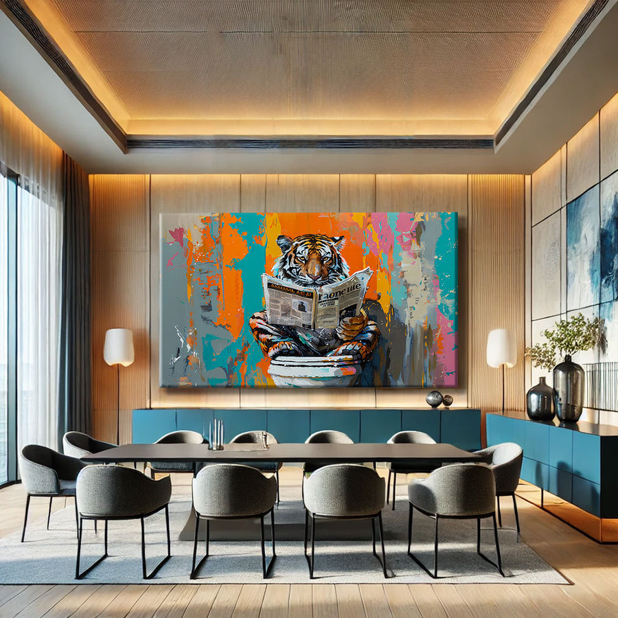 TABLEAU CONTEMPORAIN TIGRE
 – mise en situation