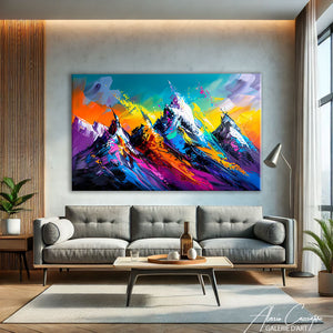 Tableau Chalet Montagne
