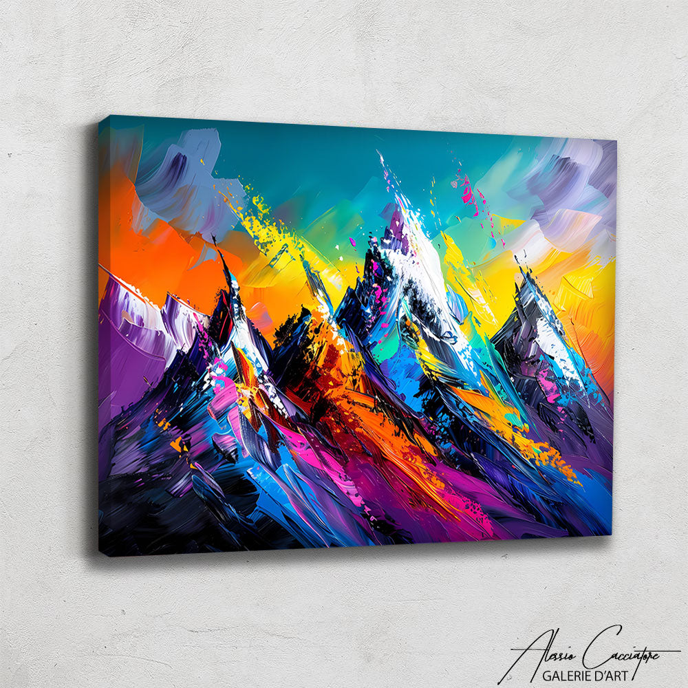 Tableau Montagne Peinture