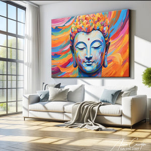tableau bouddha couleur