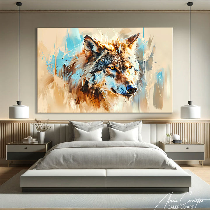 Peinture de loup