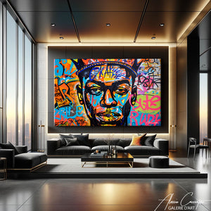 tableau street art coloré