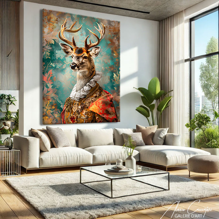 Tableau Cerf Moderne
