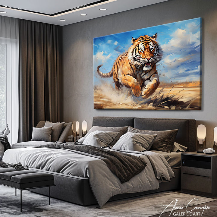 tableau peinture tigre