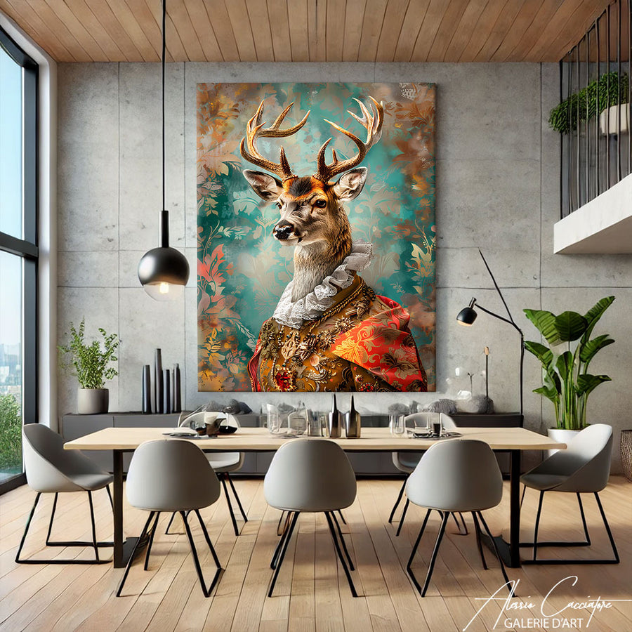 Tableau Tête de Cerf
 – mise en situation