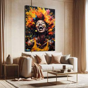 Tableau Africaine Coloré