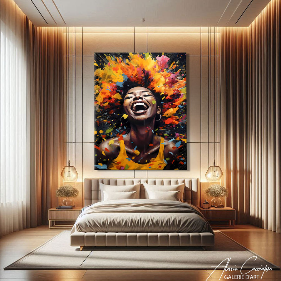 Tableau Femme Africaine – mise en situation