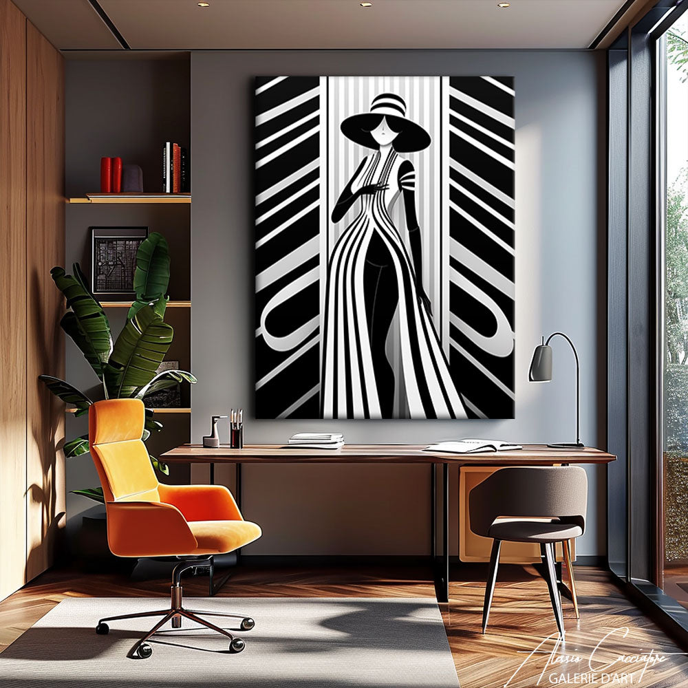 tableau art déco ancien