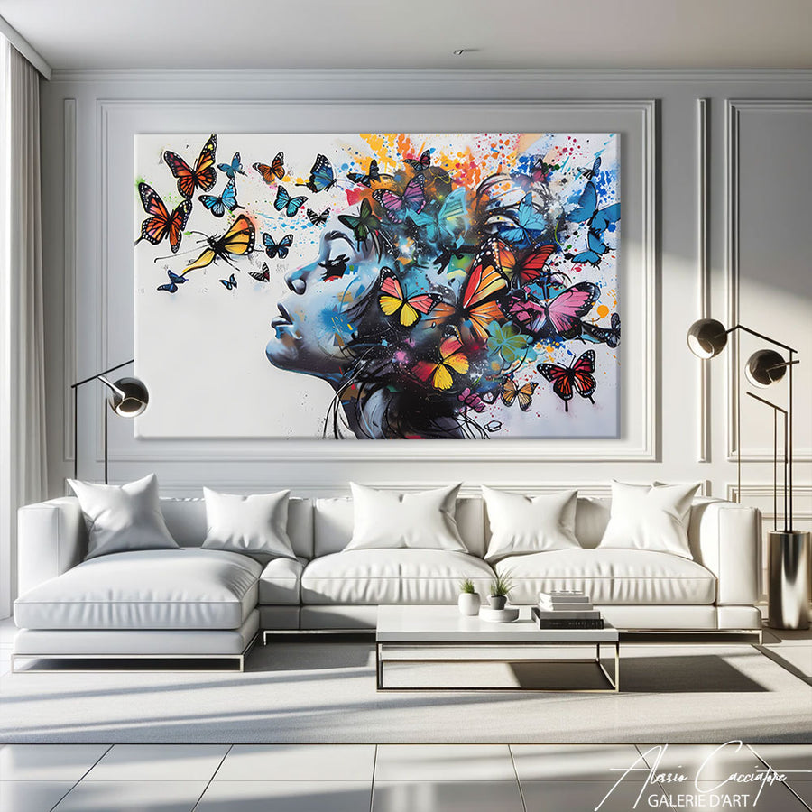 Tableau Grand Format Contemporain – mise en situation