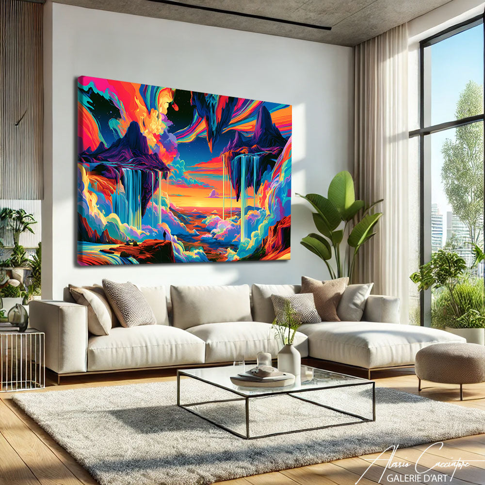 Décoration Murale Psychedelique Acrylique