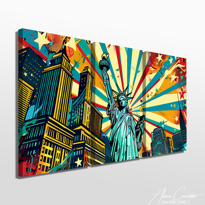 Tableau Triptyque New York
