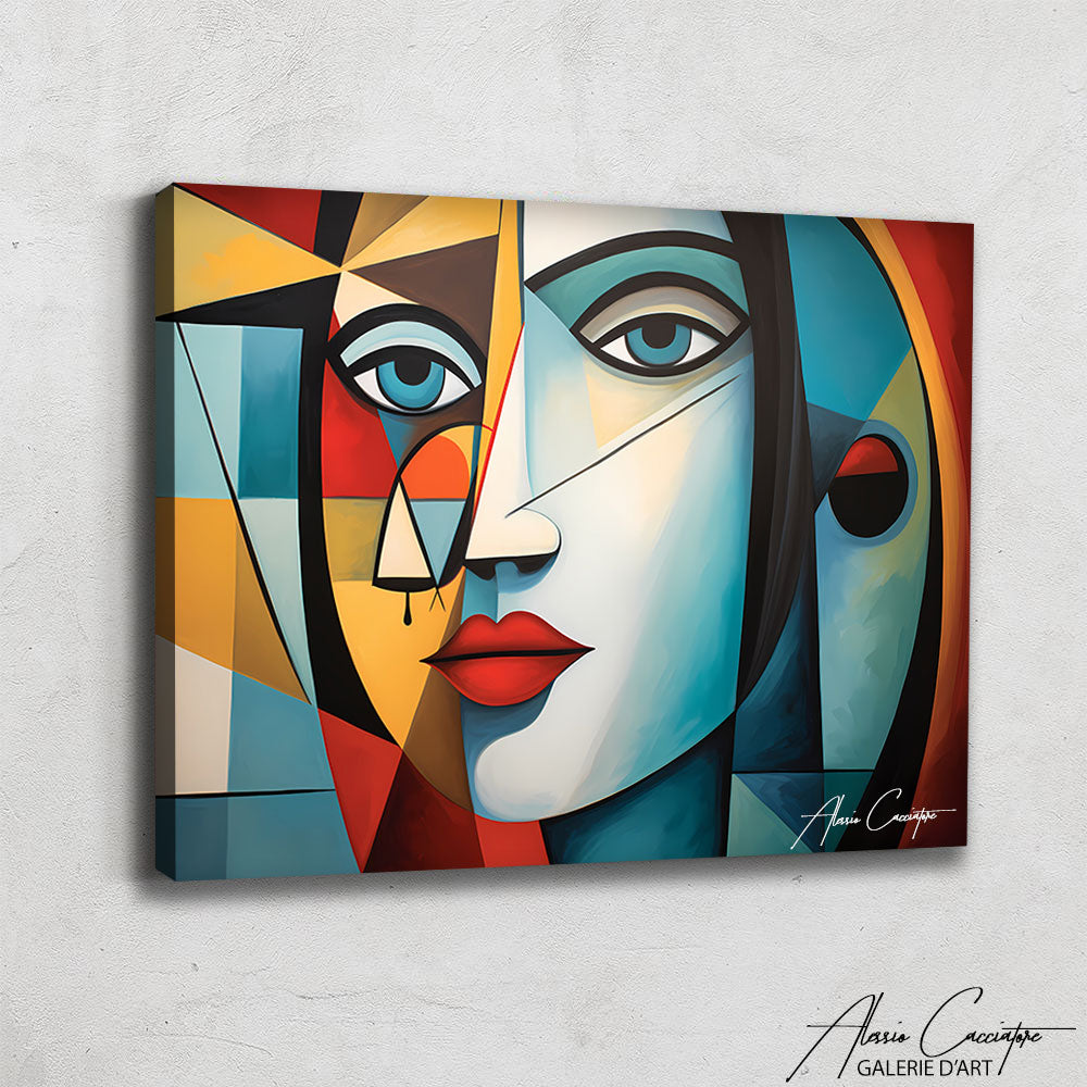 Tableau Femme Cubisme