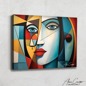 Tableau Femme Cubisme