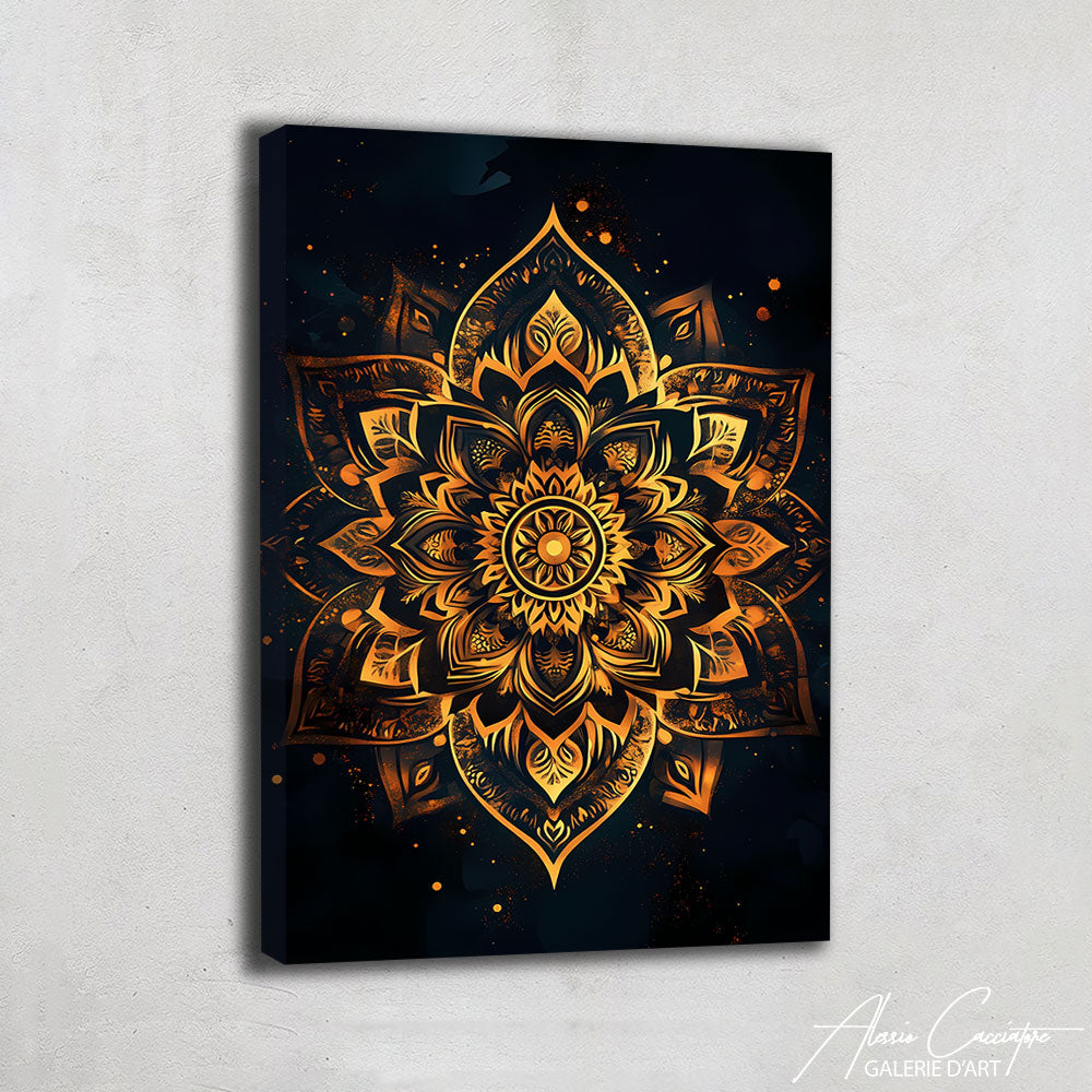 Tableau Mandala Noir